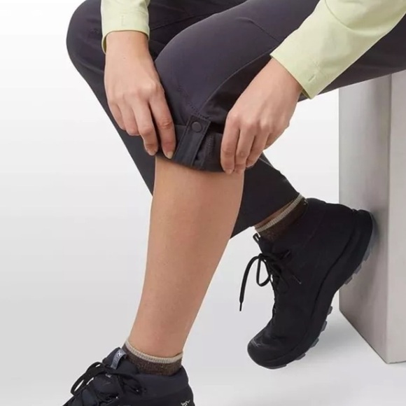 PRANA Halle Straight Leg Roll Up Pant Hiking Outdoors Gray Size 10 - Picture 7 of 10